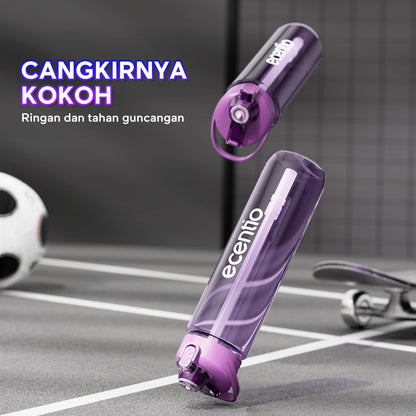 【EaseGo Series】ecentio botol minum 1000ml Portable Botol air Anak Sport 1 Liter Outdoor Anti Bocor Tahan Dingin Panas BPA Free