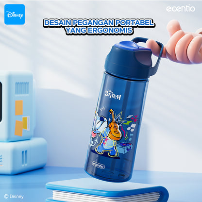 ecentio botol minum anak 500ml Disney Stitch lucu aesthetic perempuan botol air sekolah BPA free