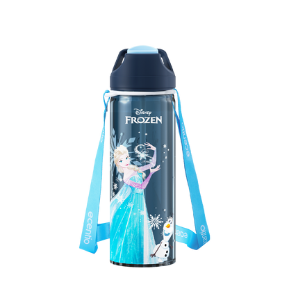 Pre-Order [Back To School] ecentio Disney Elsa botol minum anak & kotak makan anak 800ml anti tumpah lunch box gratis sendok tas bekal tas sekolah back to school kotak snack aman makanan BPA Free tahan panas tahan bocor