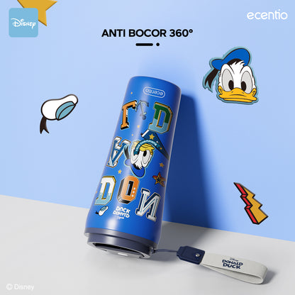 ecentio tumbler minum stainless 480ml aesthetic Disney Donald Duck gelas kopi botol tahan dingin