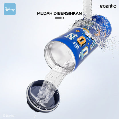 ecentio tumbler minum stainless 480ml aesthetic Disney Donald Duck gelas kopi botol tahan dingin