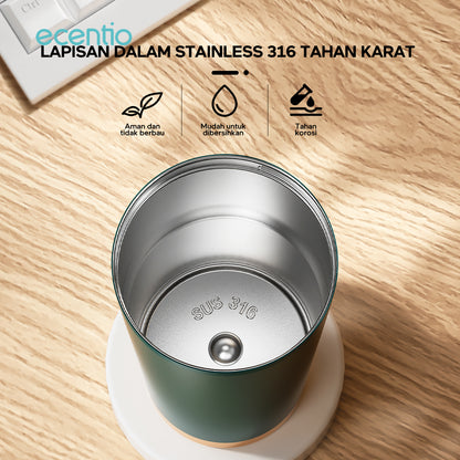 【🌟Pre-Order】ecentio tumbler minum premium tahan dingin 24 jam botol stainless 316 portable tumblr 530ml