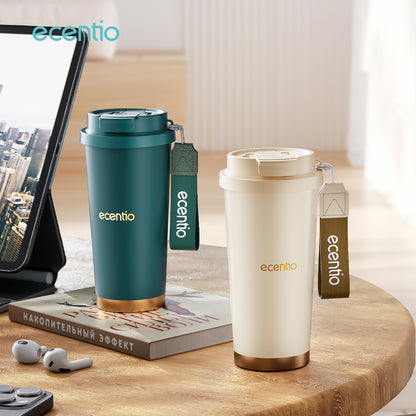 【🌟Pre-Order】ecentio tumbler minum premium tahan dingin 24 jam botol stainless 316 portable tumblr 530ml