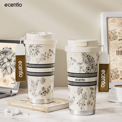 【Fashion Rainbow Tumbler】ecentio tumbler minum premium tahan dingin 24 jam botol stainless 316 portable tumblr 530ml