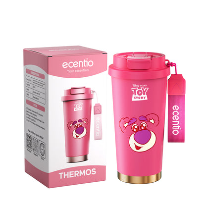 【ORI】ecentio X Toy story tumbler minum Disney lotso & stitch premium 530ml tahan dingin 24 jam botol stainless 316 portable botol minum