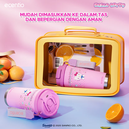 【ORI】ecentio tumbler minum hello kitty 530ml premium tahan dingin 24 jam botol stainless 316 portable tumblr botol minum