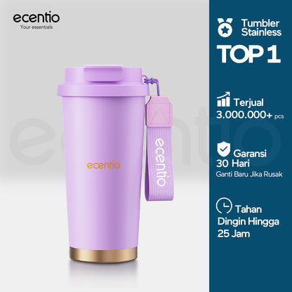 【Fashion Rainbow Tumbler】ecentio tumbler minum premium tahan dingin 24 jam botol stainless 316 portable tumblr 530ml