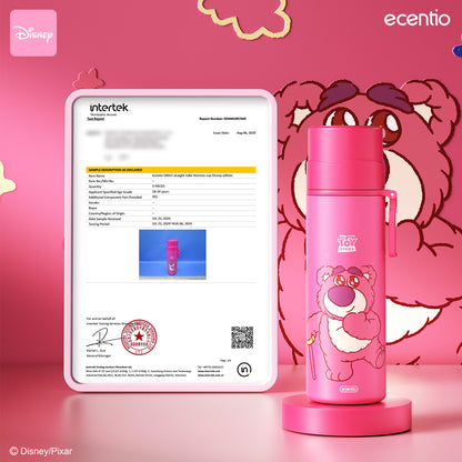 ecentio botol minum tumbler stainless 500ml  tahan Disney Lotso  dingin tumbler termos air panas  24jam