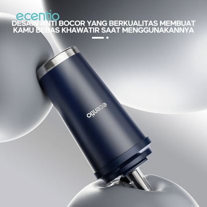 【New Launch】ecentio tumbler minum premium 580ml dan sedotan tahan dingin 26 jam botol stainless steel 304 portable