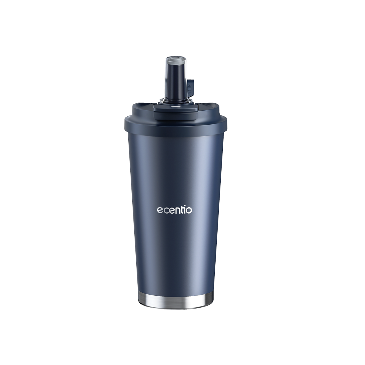 【New Launch】ecentio tumbler minum premium 580ml dan sedotan tahan dingin 26 jam botol stainless steel 304 portable