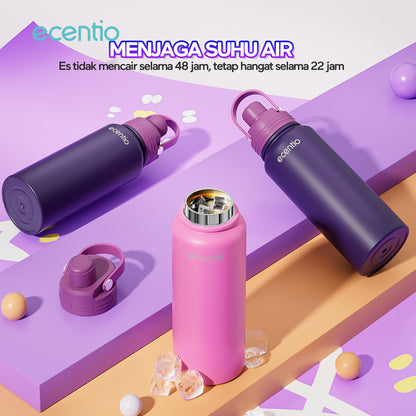 tempat minum stainless tumbler tahan panas dingin 24 jam anak laki laki 1 liter wadah minum stainless tumbler botol minum