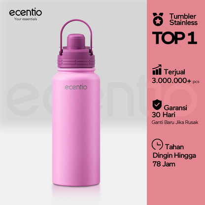 tempat minum stainless estetik anak laki laki 1 liter wadah minum stainless tumbler botol minum