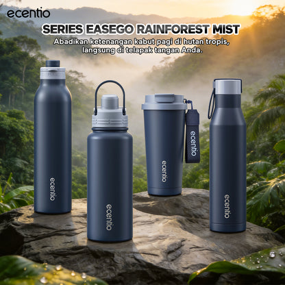 [Easego Rainforest Mist Series] ecentio Tumbler Premium Stainless Vacuum 530ml/800ml/1000ml Outdoor Portable aesthetic Thermos Botol Minum Tahan Dingin 48 Jam Tahan Panas 22 Jam Anti Bocor