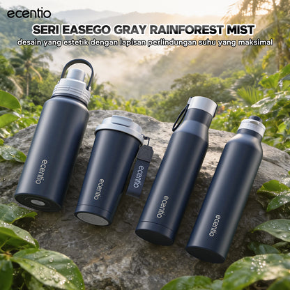 [Easego Rainforest Mist Series] ecentio Tumbler Premium Stainless Vacuum 530ml/800ml/1000ml Outdoor Portable aesthetic Thermos Botol Minum Tahan Dingin 48 Jam Tahan Panas 22 Jam Anti Bocor