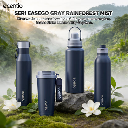 [Easego Rainforest Mist Series] ecentio Tumbler Premium Stainless Vacuum 530ml/800ml/1000ml Outdoor Portable aesthetic Thermos Botol Minum Tahan Dingin 48 Jam Tahan Panas 22 Jam Anti Bocor