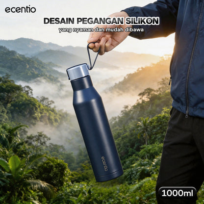 [Easego Rainforest Mist Series] ecentio Tumbler Premium Stainless Vacuum 530ml/800ml/1000ml Outdoor Portable aesthetic Thermos Botol Minum Tahan Dingin 48 Jam Tahan Panas 22 Jam Anti Bocor