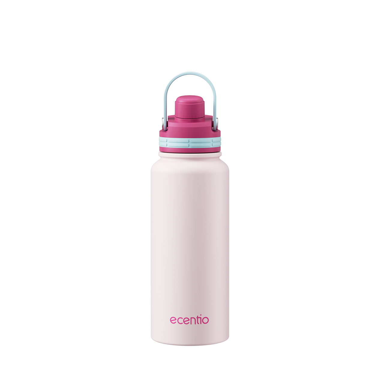 [Soft Rose Pink Series] ecentio Tumbler Stainless 900ml/1200ml Portable Thermos Botol Minum Besar Dengan Tas Tahan Panas Dingin 24 Jam Aesthetic Lucu Termos Air Panas Kopi Dengan Sedotan Cocok Untuk Sekolah Anak Laki-Laki