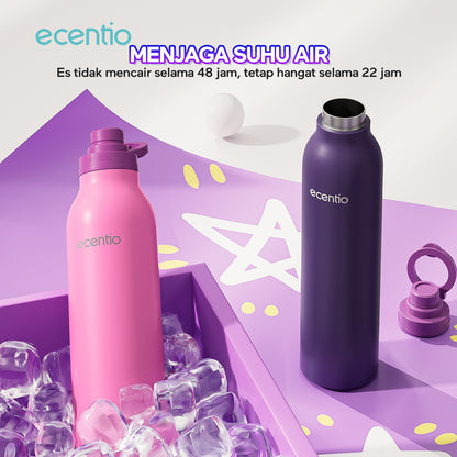 tempat minum stainless estetik anak laki laki 1 liter wadah minum stainless tumbler botol minum