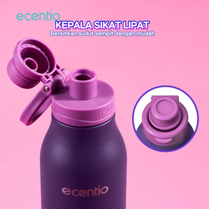 tempat minum stainless estetik anak laki laki 1 liter wadah minum stainless tumbler botol minum