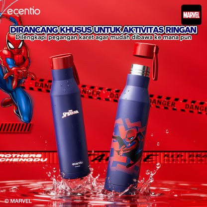 【Disney Spider-Man Series】ecentio Botol Minum Stainless Steel 1000ml | Anti Bocor 360° | Tahan Dingin &amp; Panas