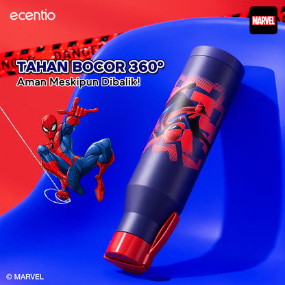 【Disney Spider-Man Series】ecentio Botol Minum Stainless Steel 1000ml | Anti Bocor 360° | Tahan Dingin &amp; Panas