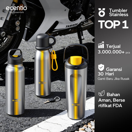 [Tumbler Sport Series] ecentio Tumbler stainless 316 aesthetic Olahraga Botol Minum Sport Portable Tahan Dingin 24Jam 900ml/650ml/600ml Desain Stylish Cocok Untuk Sekolah Olahraga Travelling Aktivitas Sehari Hari