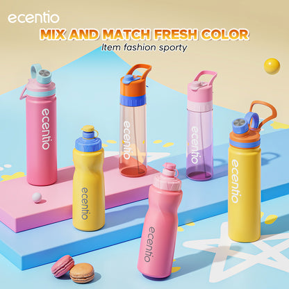 【Dopamine Sport Series】ecentio ourdoor tumbler Stainless olahraga Vacuum 800ml sport aesthetic lari Portable Tetap dingin selama 24 JAM Thermos Botol minum besar