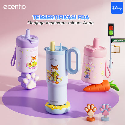 [New Launch] ecentio tumbler stainless 316 Disney Zootopia 750ml / 500ml tahan panas dingin 24 jam botol minum lucu aesthetic portable termos air panas botol minum anak botol minum anak perempuan tumbler anak