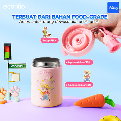 [New Launch] ecentio tumbler stainless 316 Disney Zootopia 750ml / 500ml tahan panas dingin 24 jam botol minum lucu aesthetic portable termos air panas botol minum anak botol minum anak perempuan tumbler anak