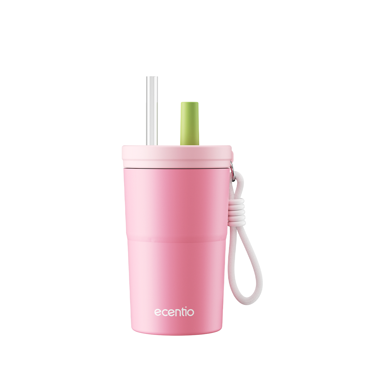 [Sweet Mist Series] ecentio tumbler aesthetic premium Stainless Steel & Aluminium portable 500ml/750ml Botol minum besar Thermos Tetap hangat 24 JAM & dingin 10 JAM anti bocor mudah dibersihkan gaya manis look elegant aesthetic