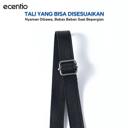 [Accessories kuromi] ecentio  Sarung gelas kulit PU dengan pegangan praktis Bahan kulit PU gesper berkualitas,Cocok untuk 850ml/900ml gelas air