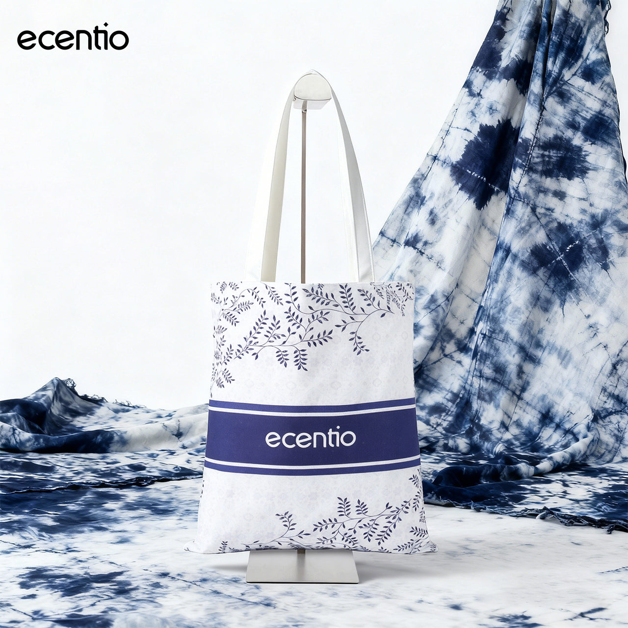 ecentio Paket Lifestyle Praktis Botol Minum 500ml + Snack Box + Tas Kanvas Batik Stylish & Fungsional Pilihan Warna Hijau / Abu / Merah