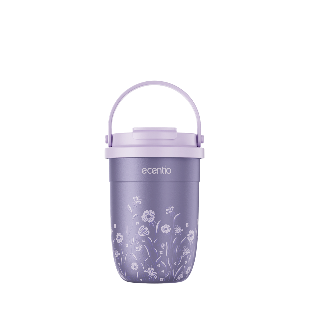 [Pearl Bloom series] ecentio Tumbler 400ml/680ml/850ml Desain Minimalis Elegan Botol Minum Portable Aesthetic Lucu Thermos Tahan Panas Dingin 24 Jam Anti Bocor Premium Sedotan Cocok Untuk Sekolah Anak Laki-Laki