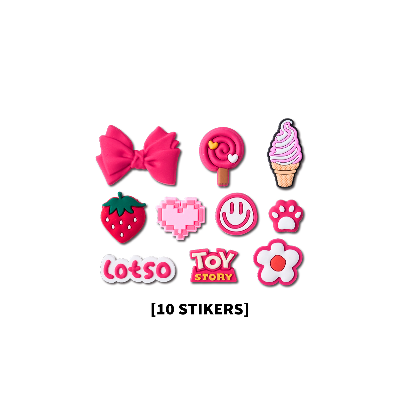 [acc] ecentio stiker Lotso Series PVC Dimensi 3D - Tahan Air Tidak Mudah Luntur Cetakan Tajam 10 Motif Lucu Tempel Dimana Saja untuk Botol HP Dekorasi
