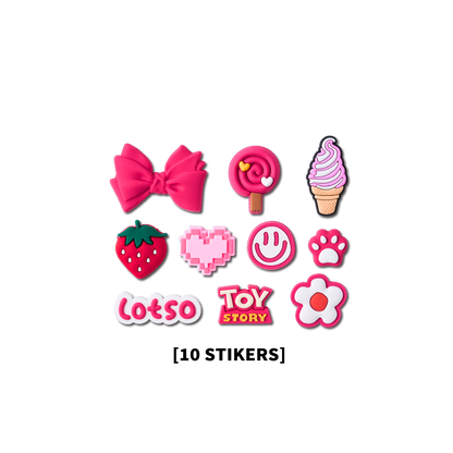[acc] ecentio stiker Lotso Series PVC Dimensi 3D - Tahan Air Tidak Mudah Luntur Cetakan Tajam 10 Motif Lucu Tempel Dimana Saja untuk Botol HP Dekorasi