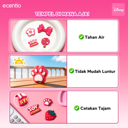 [acc] ecentio stiker Lotso Series PVC Dimensi 3D - Tahan Air Tidak Mudah Luntur Cetakan Tajam 10 Motif Lucu Tempel Dimana Saja untuk Botol HP Dekorasi