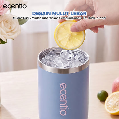 【Pre order】ecentio Tumbler Stainless & keramik 900ml/1200ml Portable Thermos Botol Minum Besar Tahan Panas Dingin 24 Jam Aesthetic Lucu Termos Air Panas Kopi Dengan Sedotan Cocok Untuk Sekolah Anak Laki-Laki