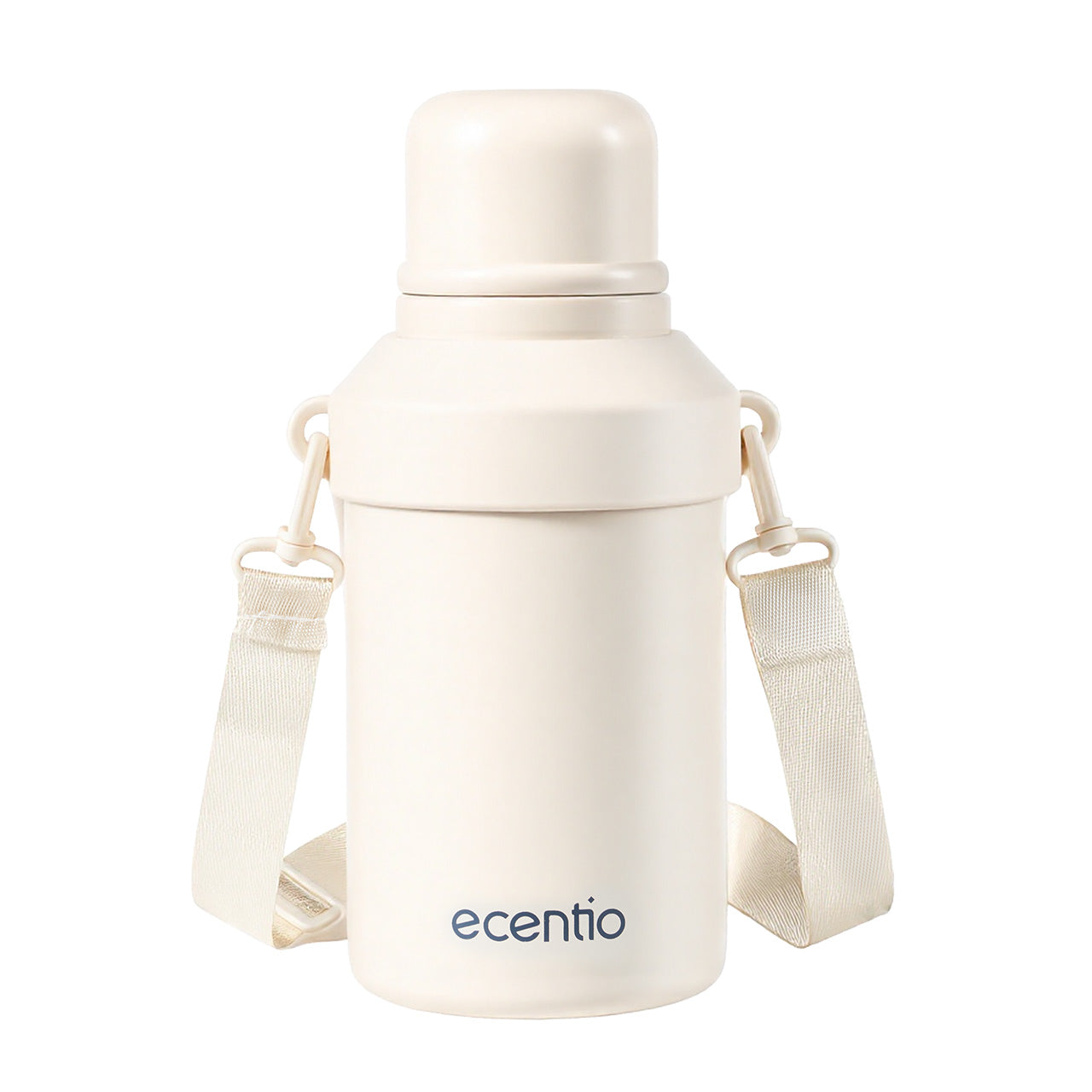 ecentio Termos Air Panas 316 Stainless Steel 1000ml Buka Sekali Tekan Tutup Kedap Udara Bisa Jadi Gelas Sharing Tahan Panas 11 Jam Dingin 24 Jam Desain Aesthetic Portabel Tahan Lama Cocok untuk Camping