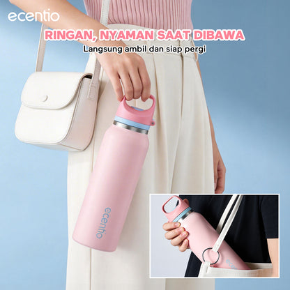 [Tumbler Sport Series] ecentio Tumbler stainless 316 aesthetic Olahraga Botol Minum Sport Portable Tahan Dingin 24Jam 900ml/650ml/600ml Desain Stylish Cocok Untuk Sekolah Olahraga Travelling Aktivitas Sehari Hari