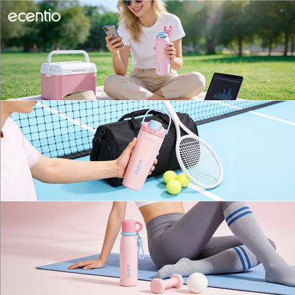 [Tumbler Sport Series] ecentio Tumbler stainless 316 aesthetic Olahraga Botol Minum Sport Portable Tahan Dingin 24Jam 900ml/650ml/600ml Desain Stylish Cocok Untuk Sekolah Olahraga Travelling Aktivitas Sehari Hari