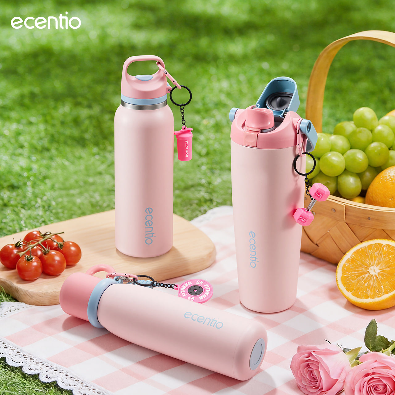 [Tumbler Sport Series] ecentio Tumbler stainless 316 aesthetic Olahraga Botol Minum Sport Portable Tahan Dingin 24Jam 900ml/650ml/600ml Desain Stylish Cocok Untuk Sekolah Olahraga Travelling Aktivitas Sehari Hari