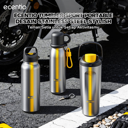 [Tumbler Sport Series] ecentio Tumbler stainless 316 aesthetic Olahraga Botol Minum Sport Portable Tahan Dingin 24Jam 900ml/650ml/600ml Desain Stylish Cocok Untuk Sekolah Olahraga Travelling Aktivitas Sehari Hari