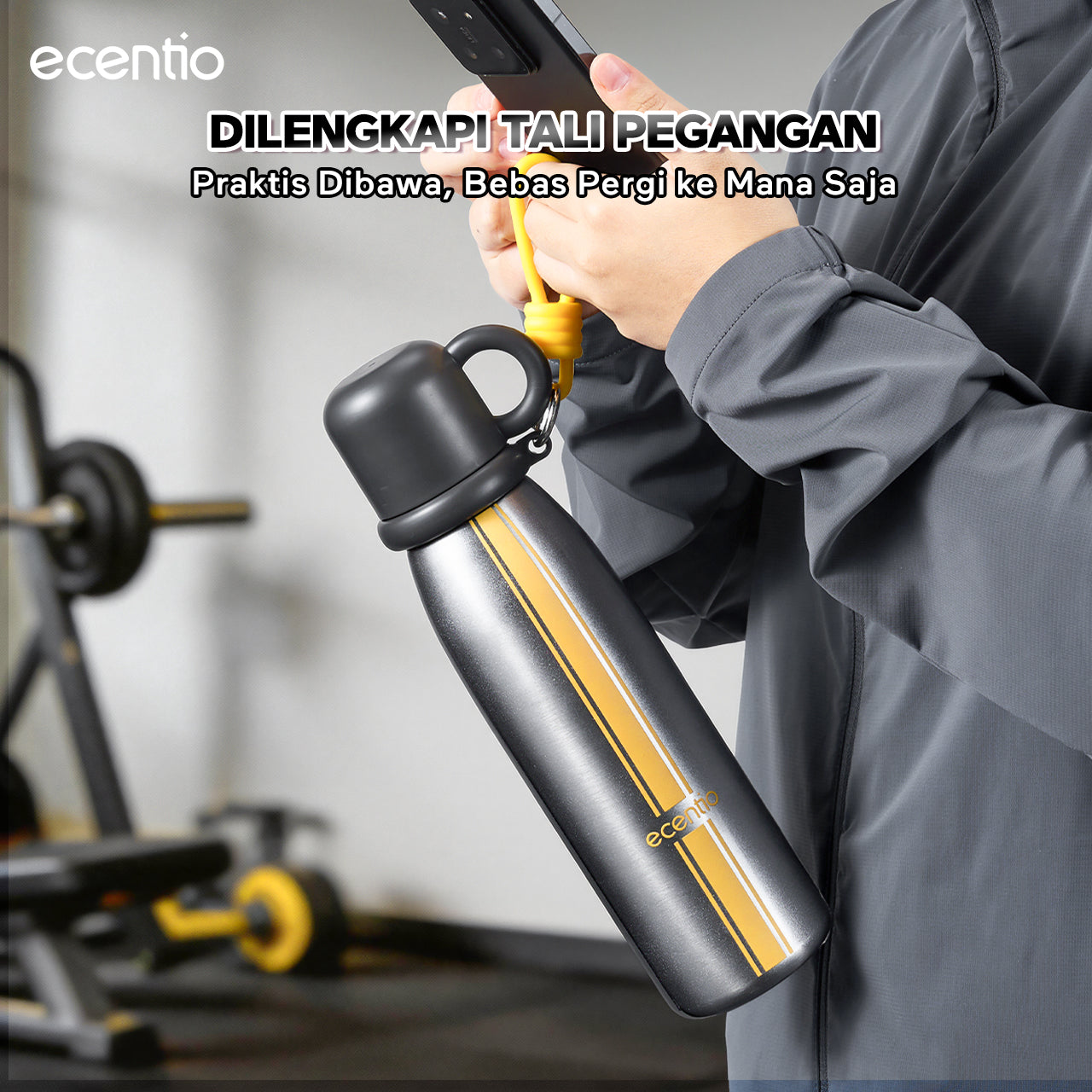[Tumbler Sport Series] ecentio Tumbler stainless 316 aesthetic Olahraga Botol Minum Sport Portable Tahan Dingin 24Jam 900ml/650ml/600ml Desain Stylish Cocok Untuk Sekolah Olahraga Travelling Aktivitas Sehari Hari