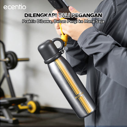[Tumbler Sport Series] ecentio Tumbler stainless 316 aesthetic Olahraga Botol Minum Sport Portable Tahan Dingin 24Jam 900ml/650ml/600ml Desain Stylish Cocok Untuk Sekolah Olahraga Travelling Aktivitas Sehari Hari