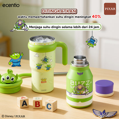 Pre-Order [Toy story series] ecentio tumbler stainless 316 aesthetic 800ml/670ml/500ml Portable Thermos Botol Minum Besar Dengan Tas Tahan Panas Dingin 24 Jam Aesthetic Lucu Termos Air Panas Kopi Dengan Sedotan Cocok Untuk Sekolah Anak Laki-Laki