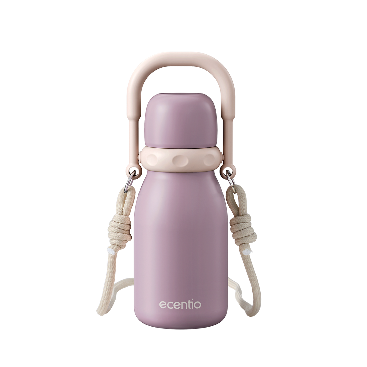 [Mauve Mist Series] ecentio Tumbler 670ml/900ml Desain Minimalis Elegan Botol Minum Portable Aesthetic Lucu Thermos Tahan Panas Dingin 24 Jam Anti Bocor Premium Sedotan Cocok Untuk Sekolah Anak Laki-Laki