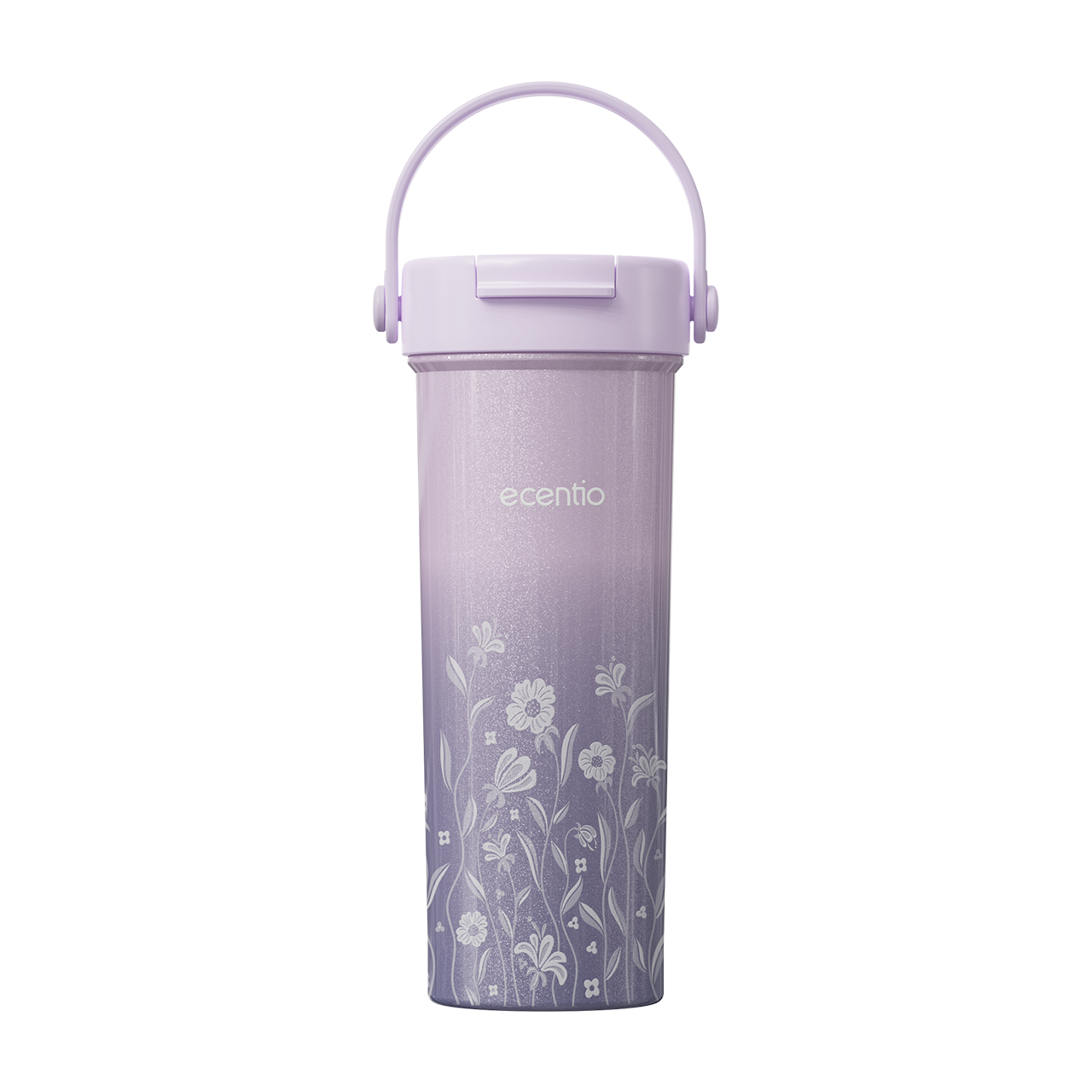 [Pearl Bloom series] ecentio Tumbler 400ml/680ml/850ml Desain Minimalis Elegan Botol Minum Portable Aesthetic Lucu Thermos Tahan Panas Dingin 24 Jam Anti Bocor Premium Sedotan Cocok Untuk Sekolah Anak Laki-Laki