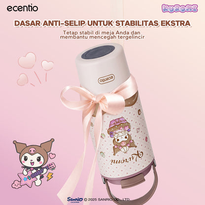[Kuromi] [HOT] ecentio Tumbler Stainless 900ml Sanrio Portable Thermos Botol Minum Besar Dengan Tas Tahan Panas Dingin 24 Jam Aesthetic Lucu Termos Air Panas Kopi Dengan Sedotan Cocok Untuk Sekolah Anak Laki-Laki