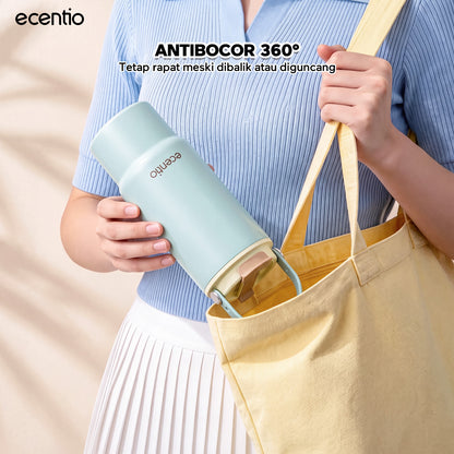 [Dopamine Series] ecentio Tumbler Stainless 900ml Portable Thermos Botol Minum Besar Dengan Tas Tahan Panas Dingin 24 Jam Aesthetic Lucu Termos Air Panas Kopi Dengan Sedotan Cocok Untuk Sekolah Anak Laki-Laki