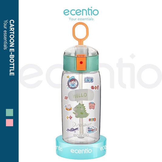 ecentio botol minum anak karakter lucu unik sedotan tumbler BPA Free 500ML - ecentio